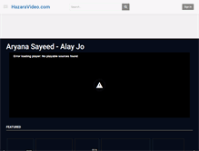 Tablet Screenshot of hazaravideo.com